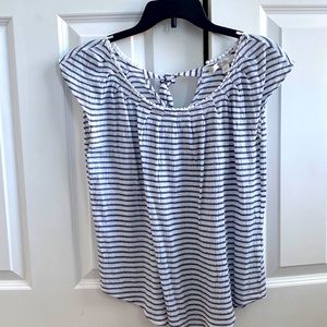 ✨Lauren Conrad Blue Striped Top✨